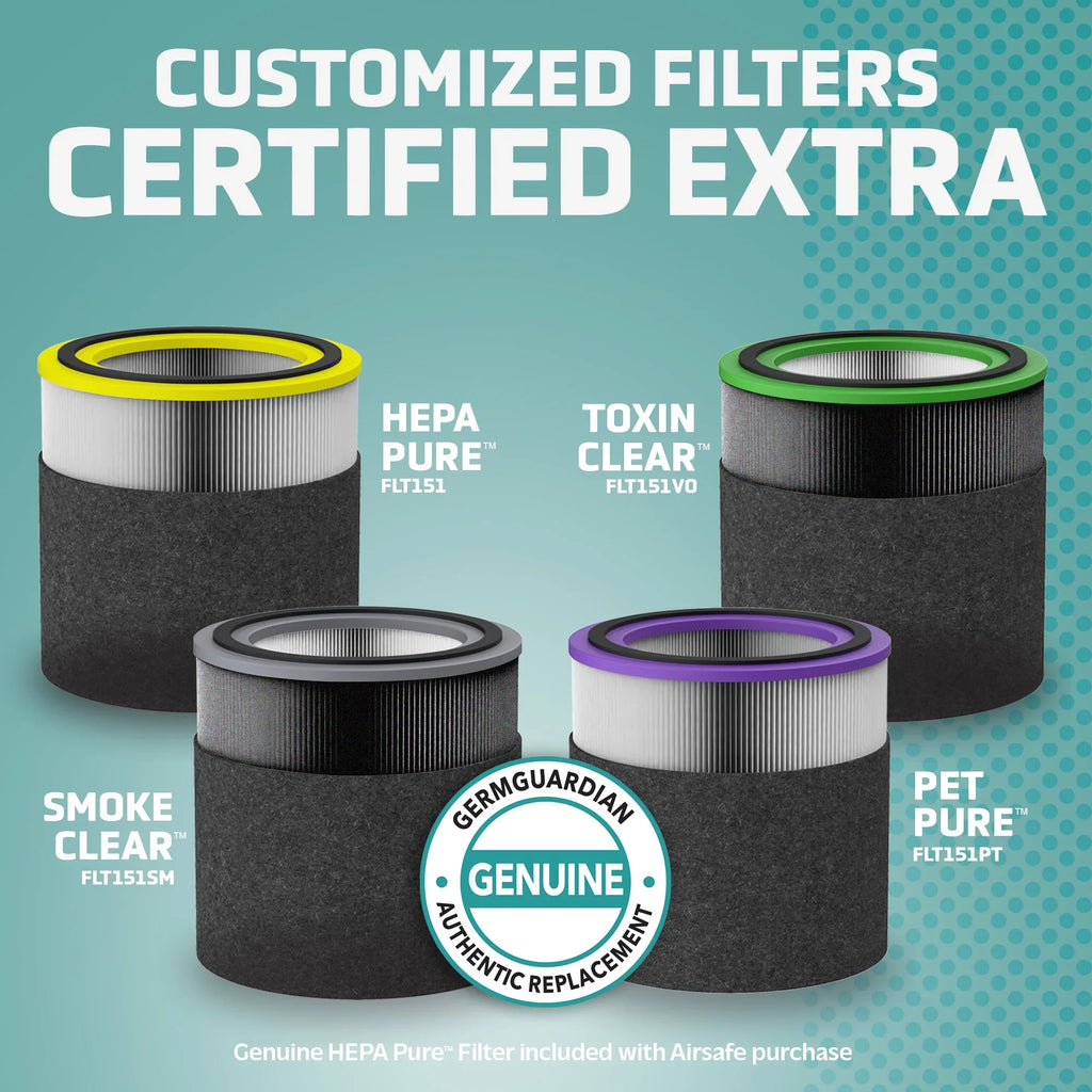 Germ Guardian Filter V Toxin Clear  Genuine Replacement Filter for AirSafe and AC151 Air Purifiers, FLT151VO