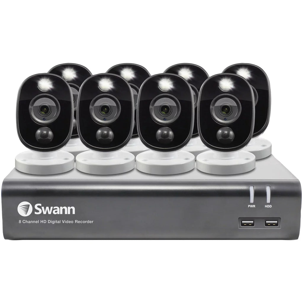 Swann -845808WL- 1080p Full  Surveillance System Kit with 8-Channel 1   and Eight 1080p Cameras