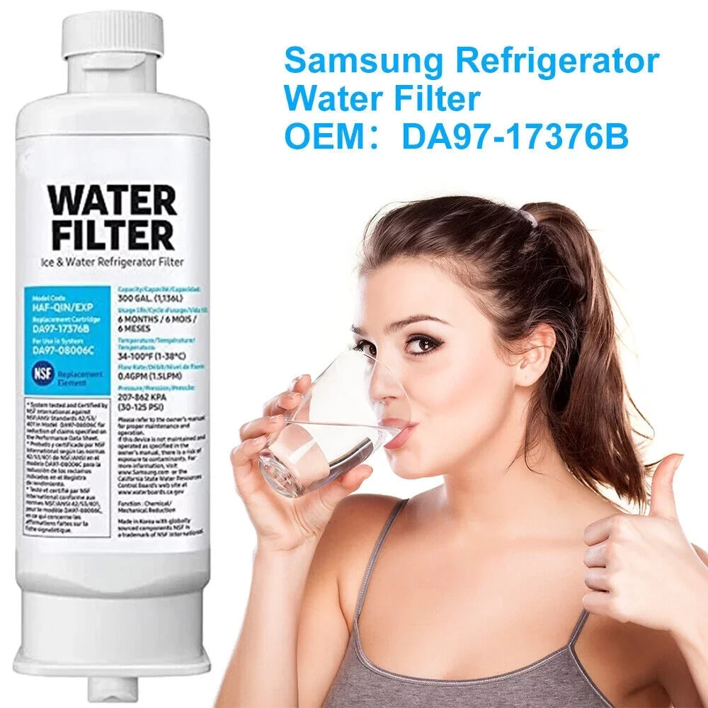 4 Pack Compatible with DA97-17376B, DA97-08006C, -, -/ Refrigerator Water Filter
