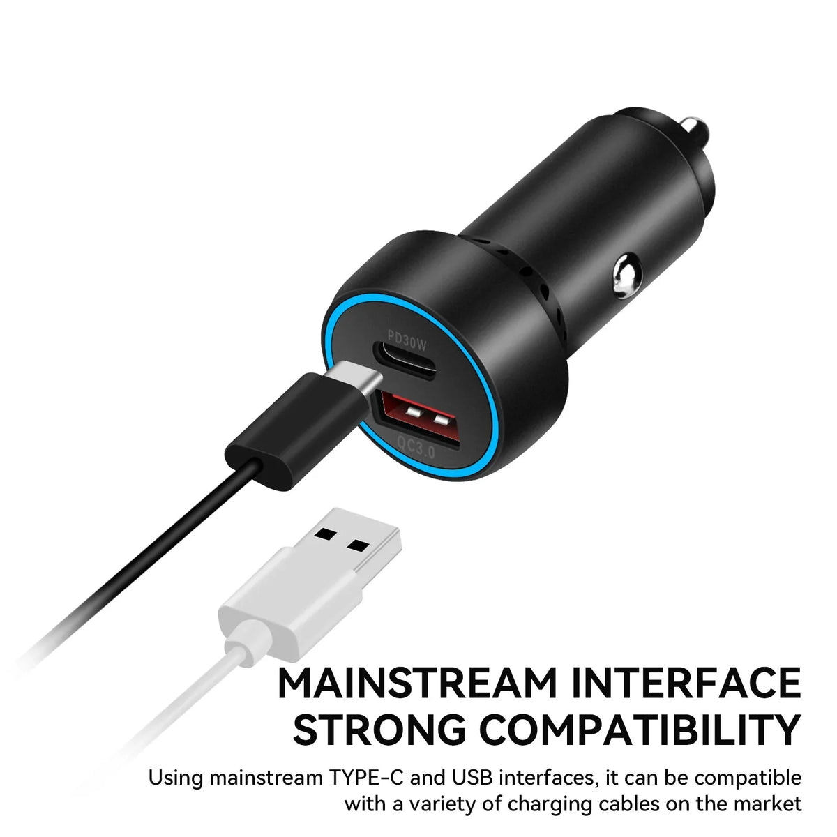 Super Fast -C Charging Adapter QC3.0  Car Charger for  Mini 2/Mini 3 Pro