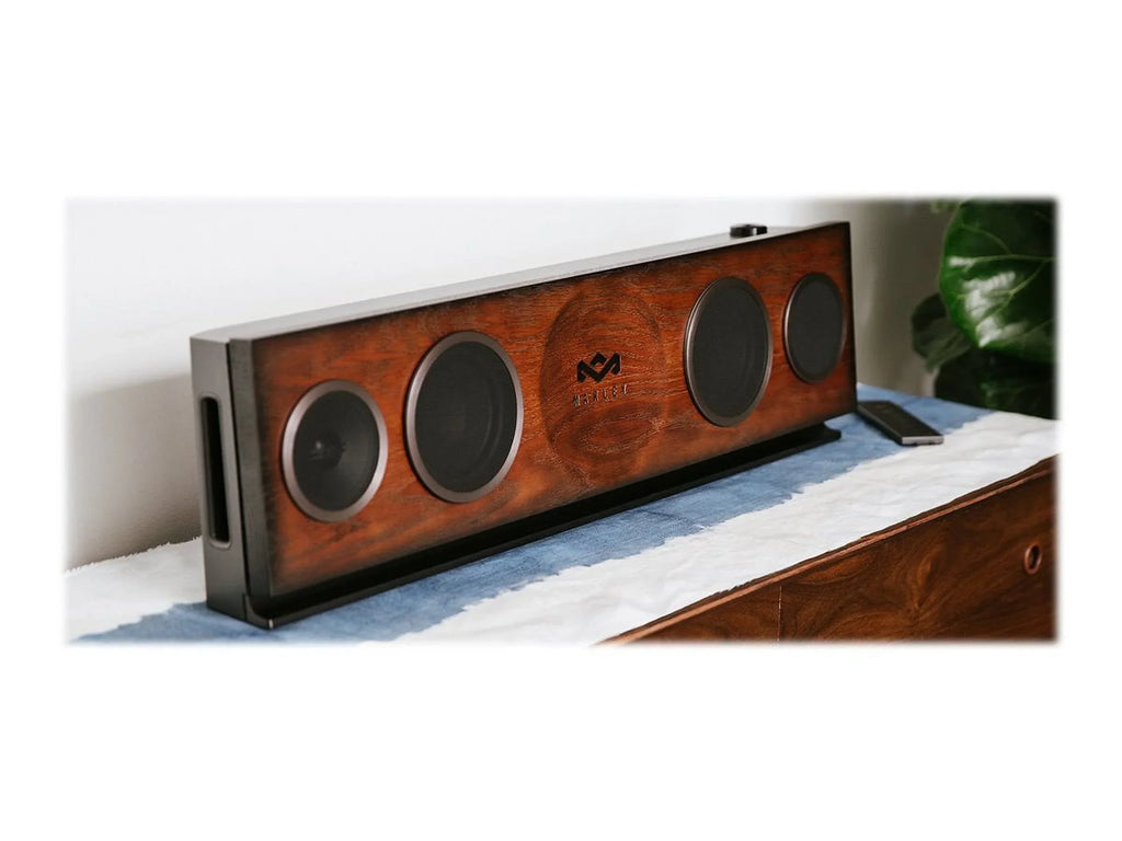 House of Marley, One Foundation Premium Home Audio Hi-Fi System, 3.5 High-Output Woofers, 2 x 1 High-Definition Tweeters, 220 Watt Stereo Power,  Certified Solid Oak Baffle, -DA002- Regal