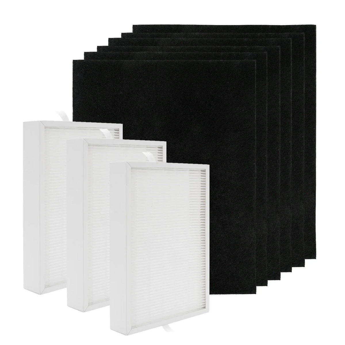 GasSaf  Filter Replacement for Honeywell HPA300, 3  Replacement Filters R + 6 Carbon Pre-Filters A , for Honeywell HPA300VP, HPA304, HPA5300, HPA835 Series