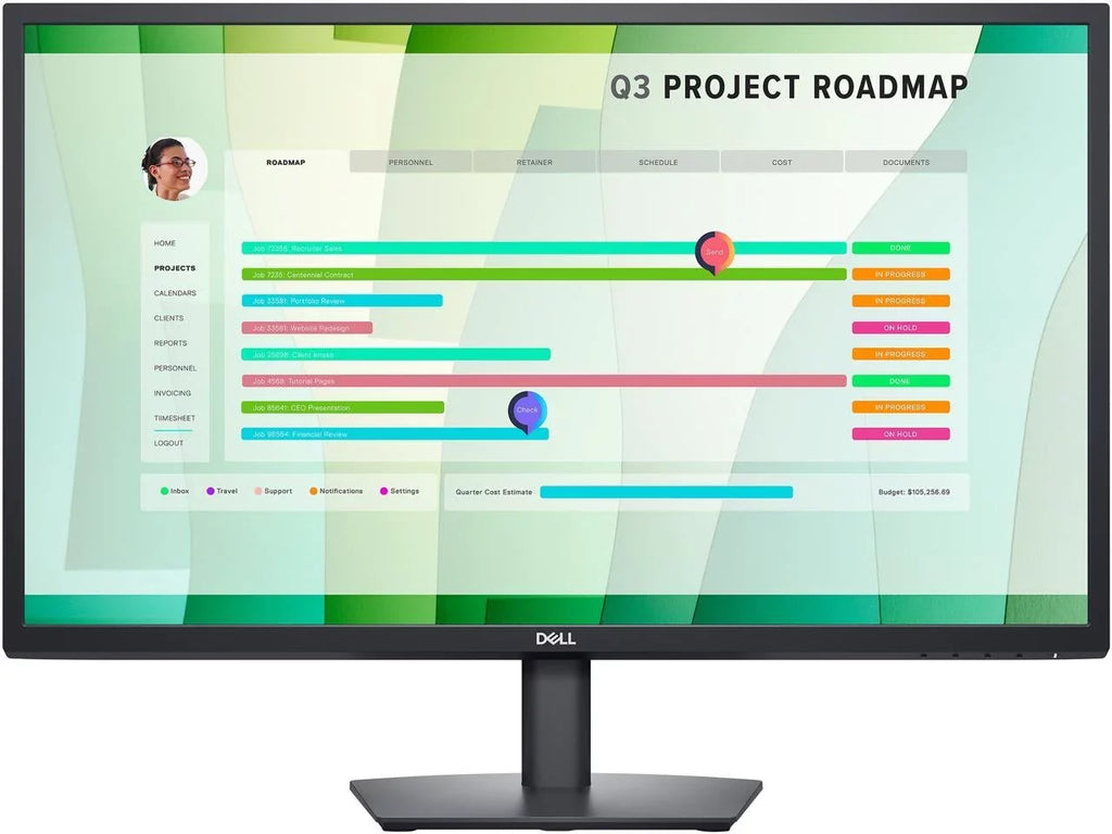 Dell 27" 60 Hz    Monitor 8 ms (gray-to-gray normal); 5 ms (gray-to-gray fast) 1920 x 1080 D-Sub,  Flat Panel E2723HN