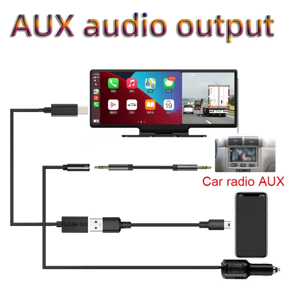 Nebublu Car Console,Car Rearview  Car 10.26in Car Video Car Auto Rearview Camera  Nebublu Arealer Auto Camera Car