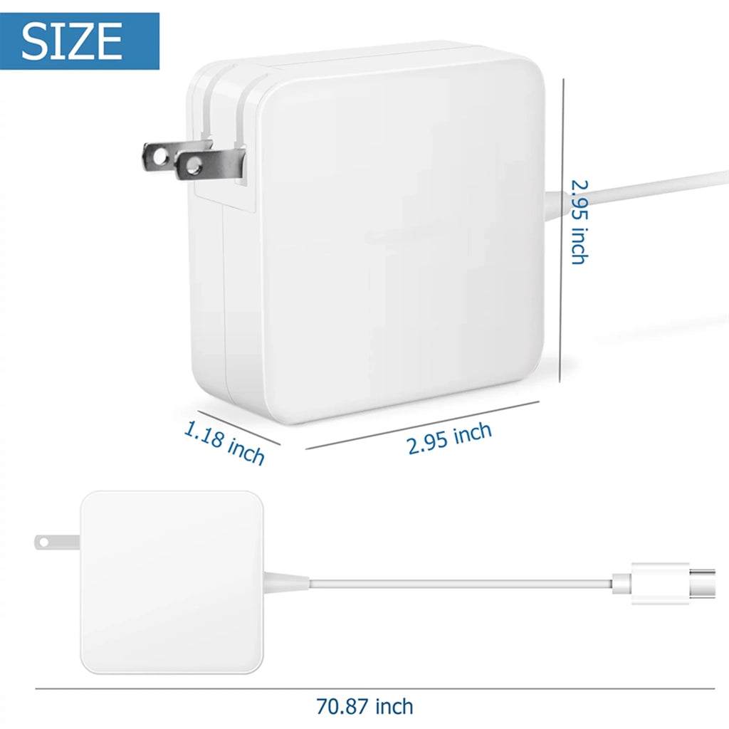 Compatible White 65W Type-C  Adapter Charger Replacement for Lenovo 300e Chromebook 2nd Gen  Type 81QC