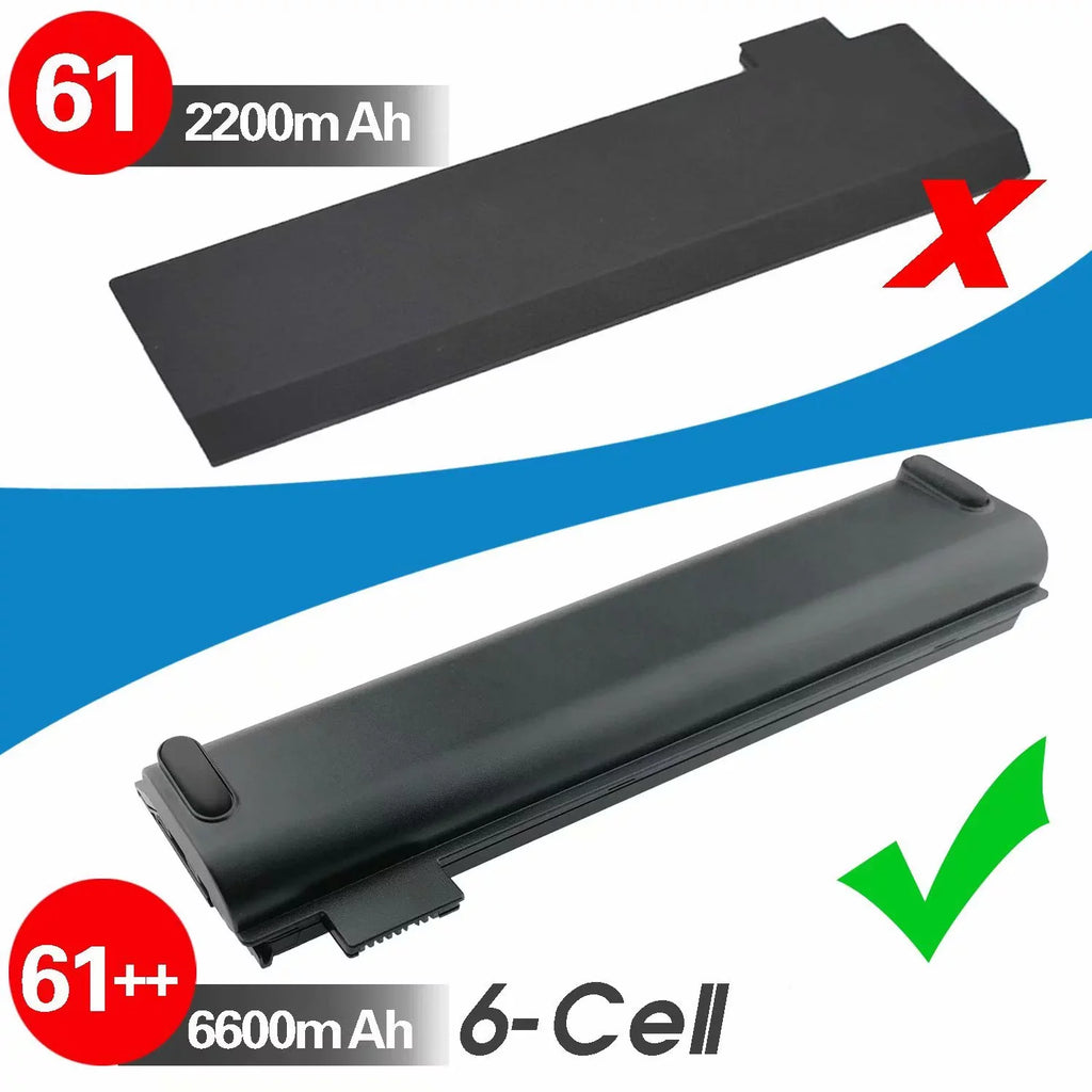 61++ Replacement Laptop Battery Compatible with Lenovo ThinkPad A475 A485 TP25 P51S P52S T470 T480 T570 T580 Series 01AV492 01AV427 01AV428 (10.8V 72Wh)