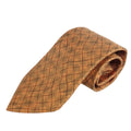 Pre-Owned Hermes  tie silk twill 100% men's orange (Good)