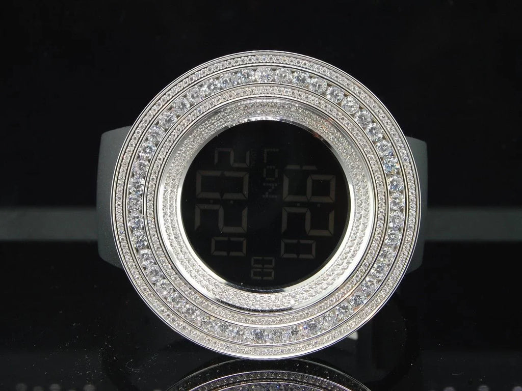 Mens Techno Com  Joe Rodeo JoJino 15 ct Custom White Simulated Diamond Watch
