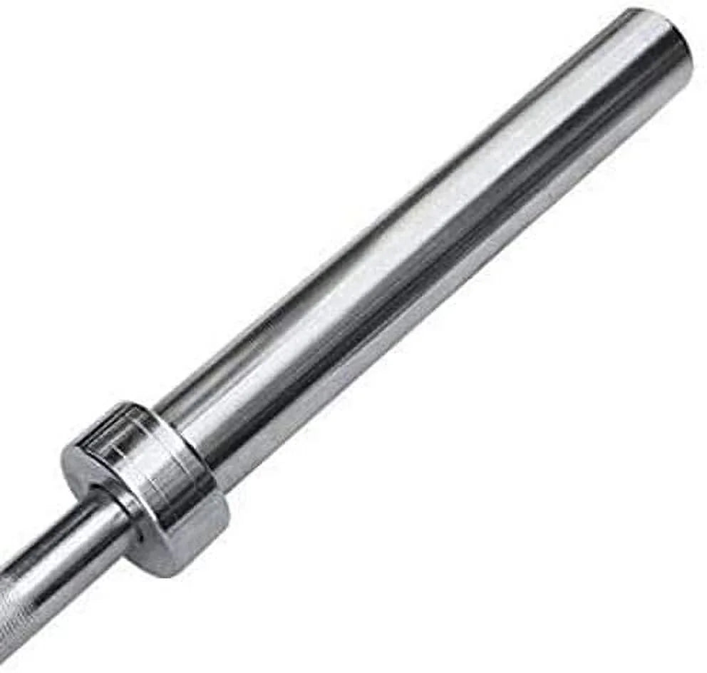 Olympic Weightlifting Barbell Bar 86" - Heavy-Duty Straight Bar for 2-inch Weight Plates - 330 lb. Weight Capacity