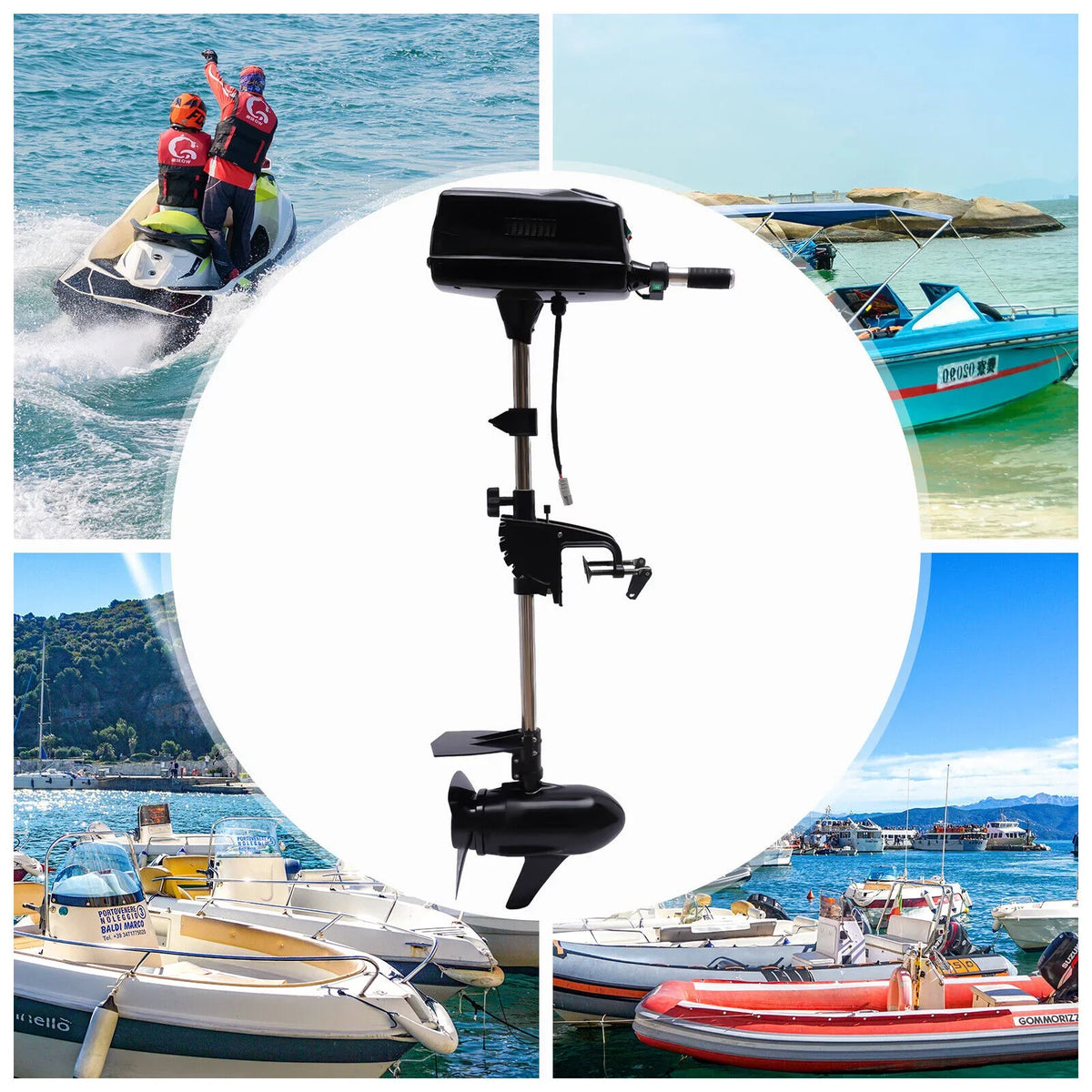 48V Outboard Trolling Motor Boat Electric Boat Engine 2200W Brushless