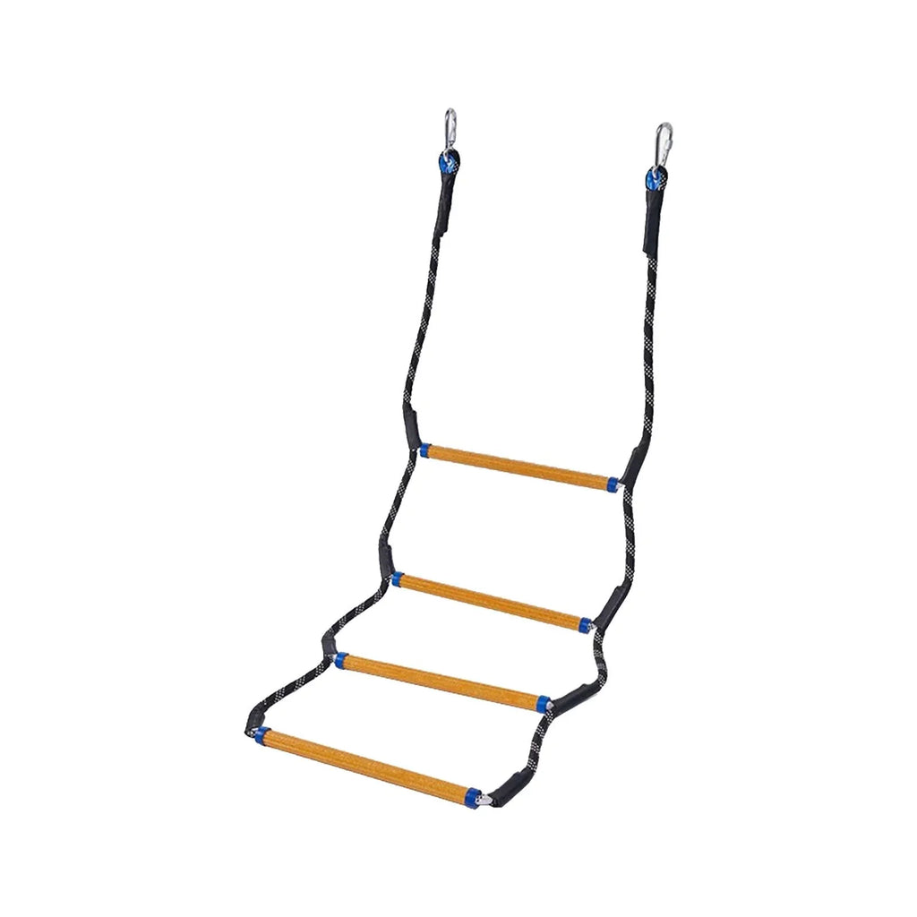 Boat Rope Ladder, 4/5 Tier Marine Rope Ladder, High Strength Boarding Rope Ladder Climbing Rope Swim Ladder for Inflatable Boat Kayaking Canoe Sailing 4 Steps