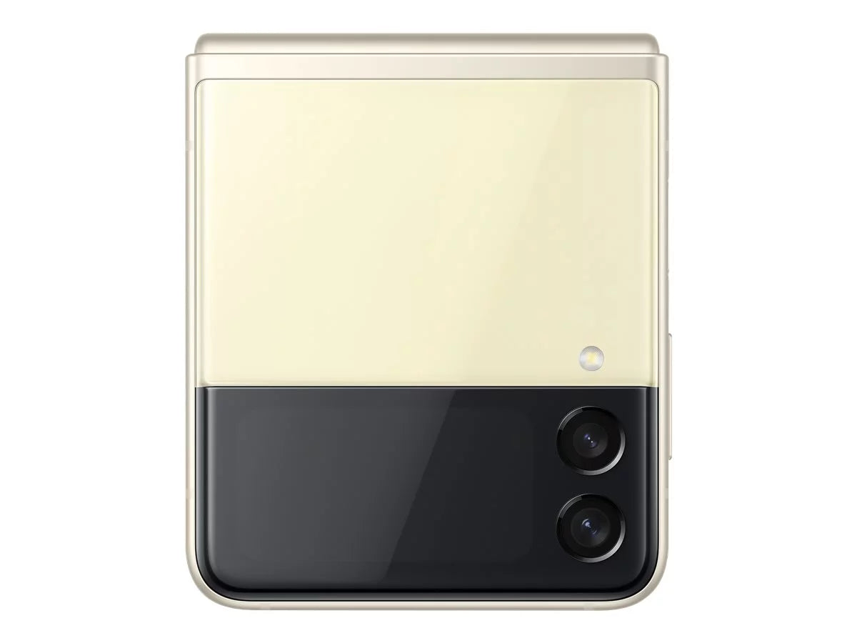 Samsung Galaxy Z Flip3 5G - 5G smartphone - dual- -  8  / Internal Memory 128  -  display - 6.7" - 2640 x 1080 pixels (120 Hz) - 2x rear cameras 12 , 12  - front camera 10  - cream