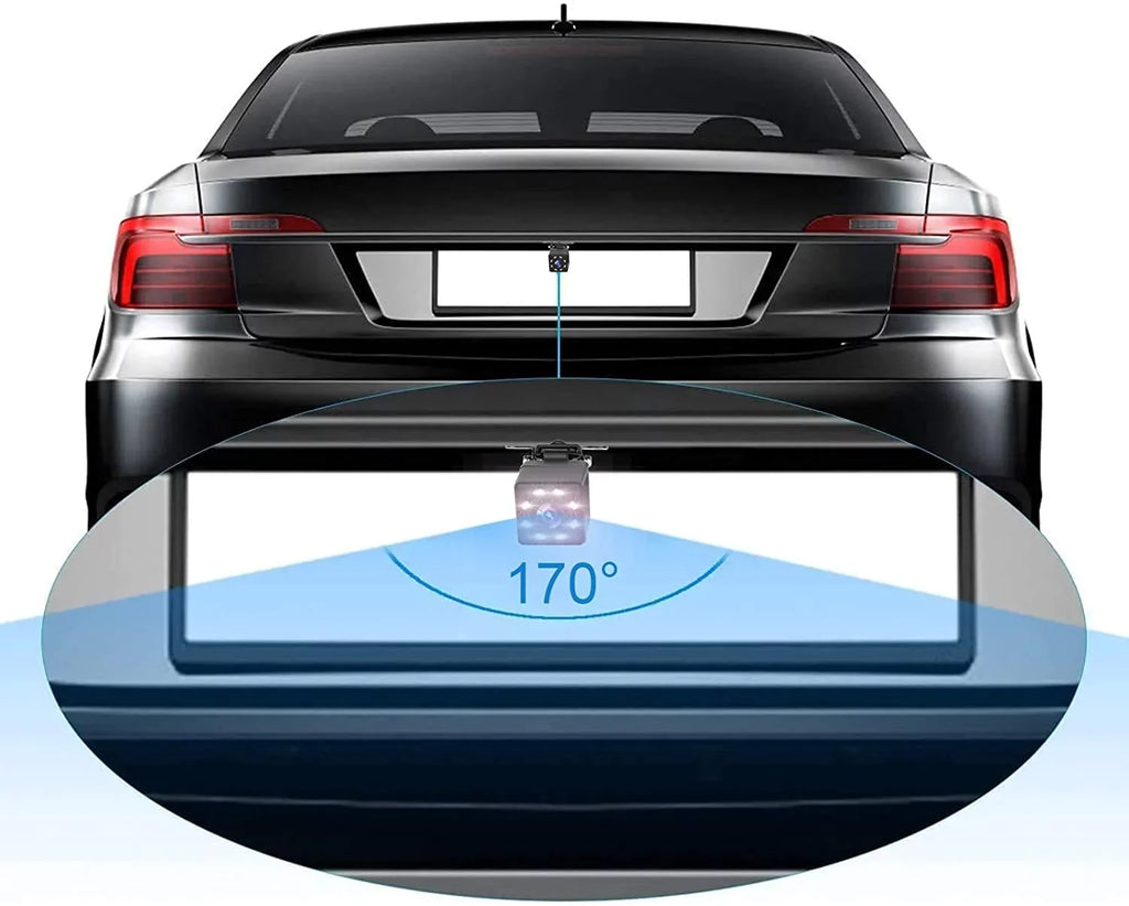 B-Qtech Wireless Backup Camera for Car, Waterproof Night Vision 170 Rear View Camera with 4.3""  Monitor for Truck,