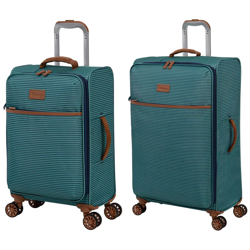 it luggage Beach Stripes Softside Carry-On and Checked 2 Piece Luggage Set (22"/30")