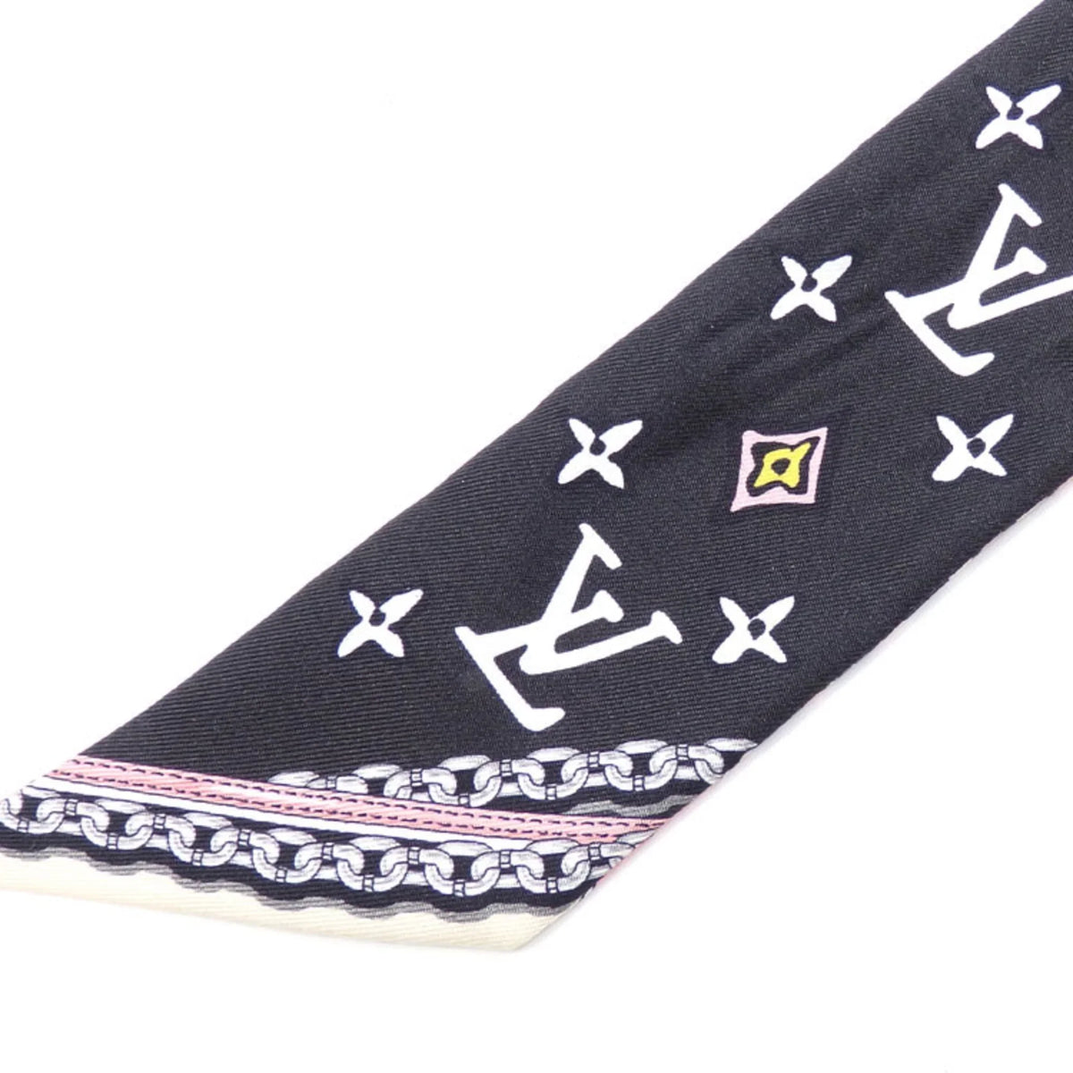 Pre-Owned Louis Vuitton Scarf Muffler Bandeau  Wild at Heart Women's Multicolor Silk Leopard Print M00415 (Good)