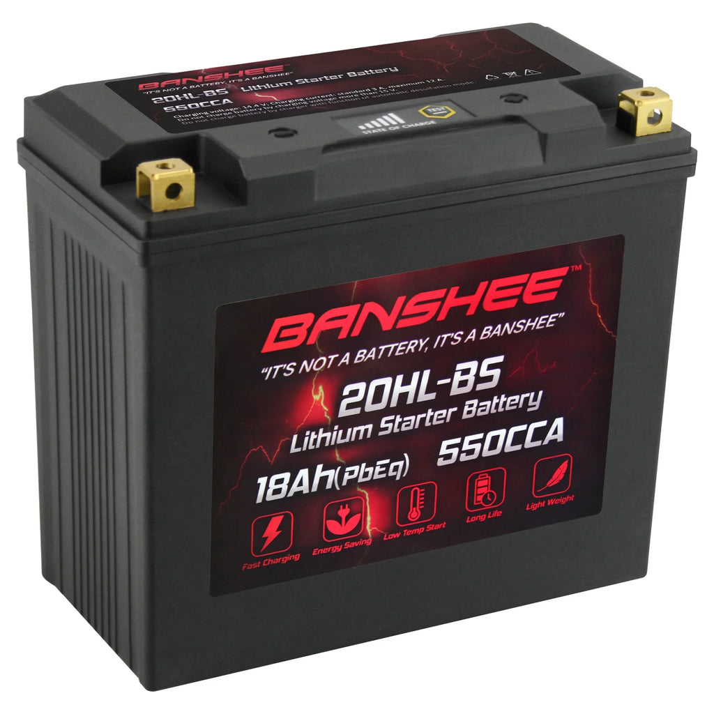 Banshee 20L- LiFePO4 Motorsports Battery Compatible with Yamaha VX1100D WaveRunner V1 Sport 2015 to 2015