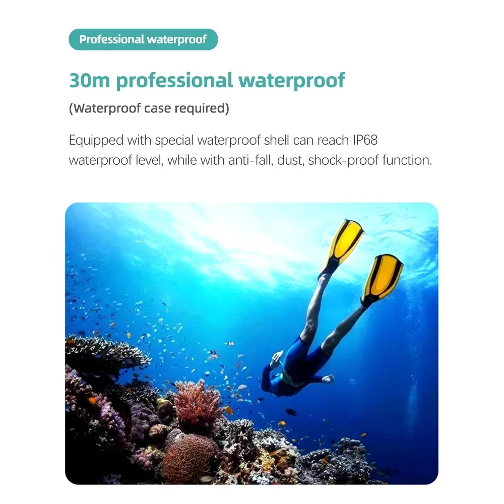 camera,Dsfen Support Live With 4k/30fps 20mp 40m Screen 4k/30fps 20mp With 1.3in Camera C200pro 40m Waterproof Support 1.3in Screen Screen 4k/30fps Camera With 1.3in