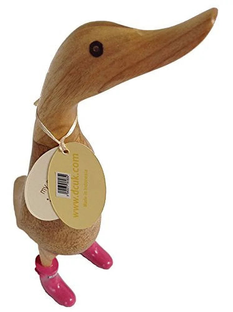 , The Duck Company - Natural Welly Ducklet - Solid Fuchsia Boots - Large