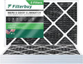Filterbuy 20x30x1  8 Odor Eliminator Pleated   Furnace Air Filters with Activated Carbon (5-Pack)