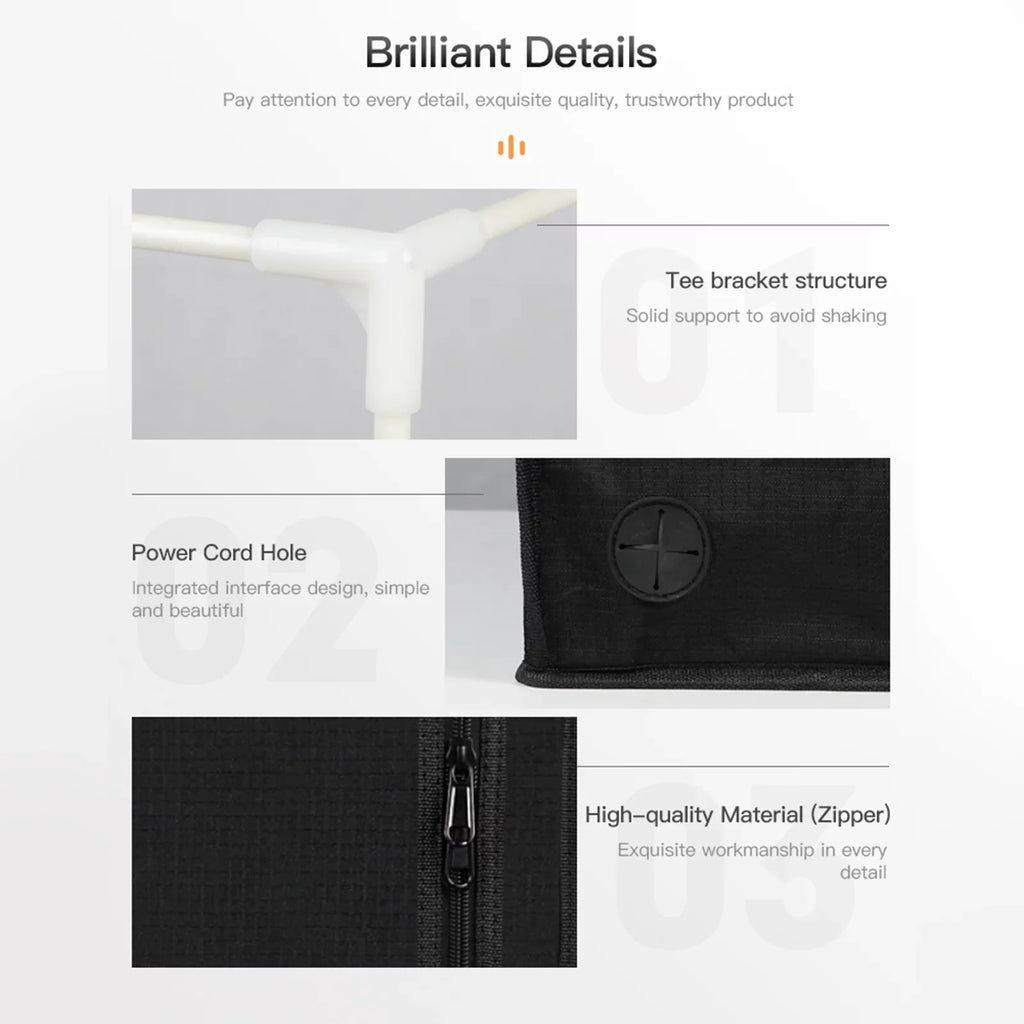 3D Printer Enclosure Fireproof Waterproof Printer Covers for Constant Temperature Heating Box Detachable Heating Tent for Ender-3/Ender-3S Ender-3pro/Ender-3 V2/ -01/ Ender-2/-100 Size