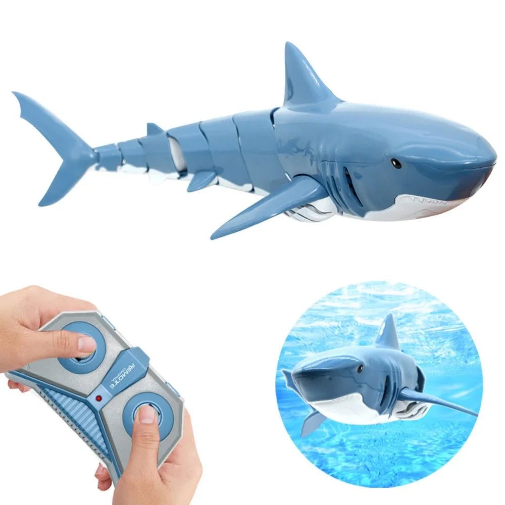 Shark 2.4G Electric Simulation Waterproof Fish 20 Minutes Long Battery Life Summer Water Swimming Toddlers Toys