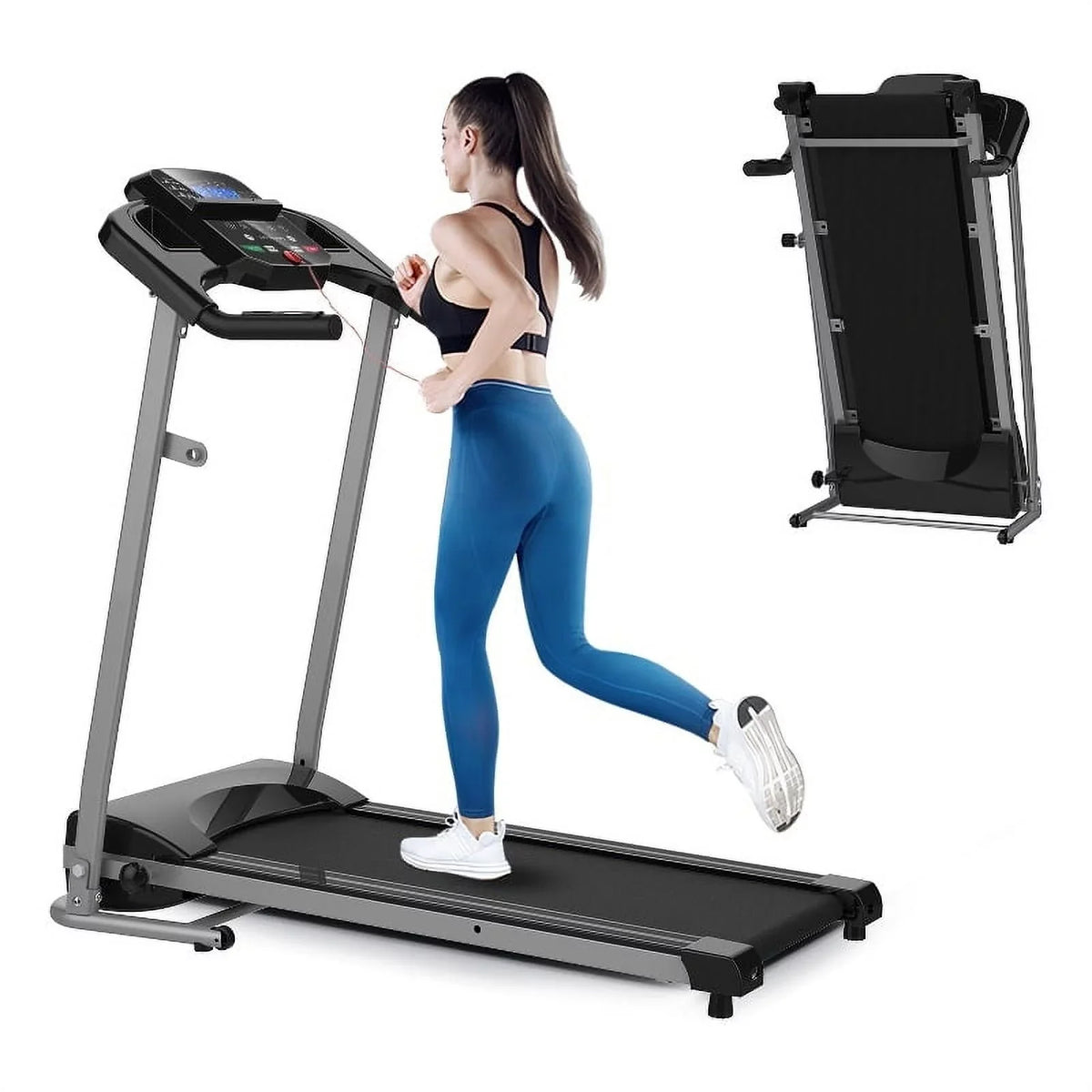 Decor Folding Treadmill for Small Apartment Electric Motorized Space Save