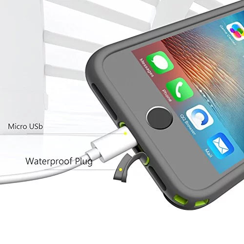iPhone 8 Plus & 7 Plus Waterproof Case - Underwater Snowproof Dirtproof Shockproof Cover