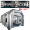 Inflatable Spray Booth 2 Filter System Portable Paint Tent Mobile Car Paint Booths  20x10x8