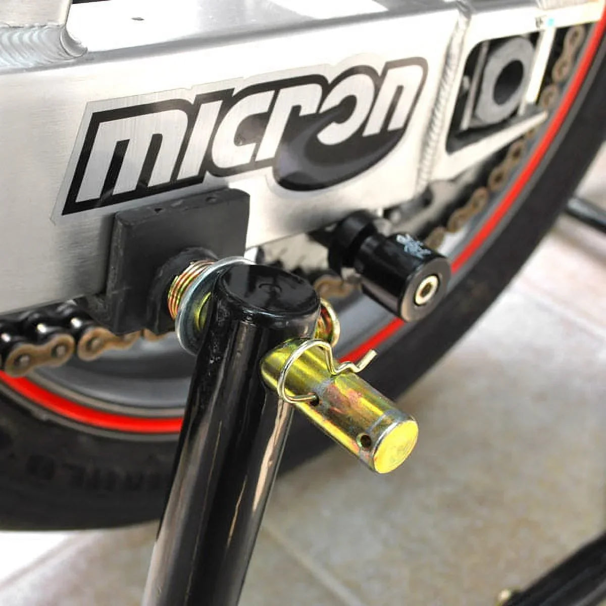 Motorcycle Rear Swingarm Paddle Wheel Lift Stand Compatible with Kawasaki Ninja  ZX750 7R ZX900 9R