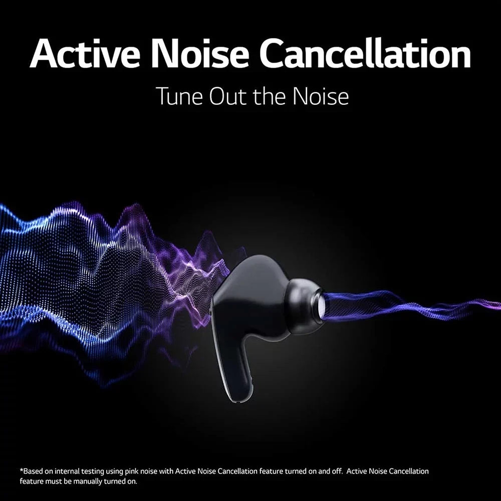 Open Box   Free FP7C Active Noise Cancellation True Wireless UVnano Earbuds, Black