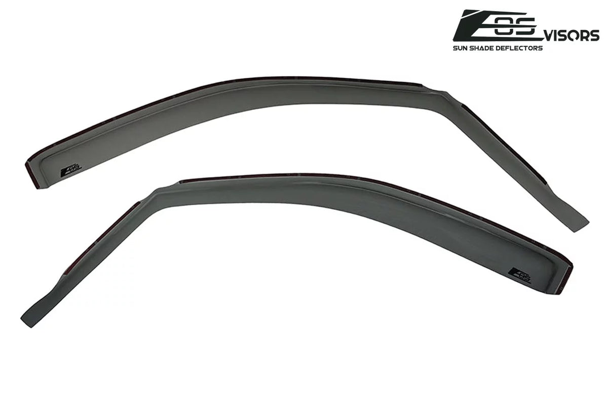Extreme Online Store  Visors in-Channel Style Side Vents Rain Guard Window Deflectors for 2004-2008 Ford F-150 Crew Cab Models