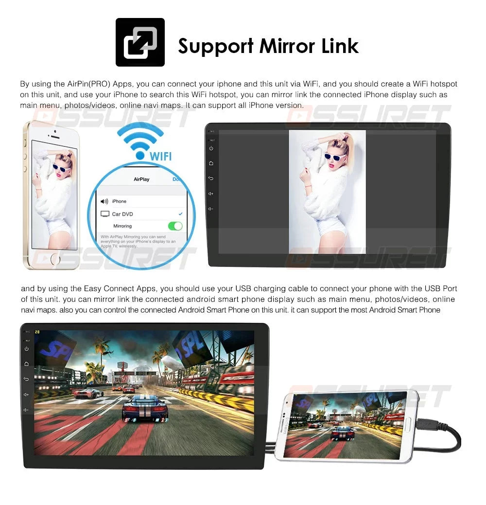 For Ford Focus 2012 2013 2014 2015 2016 2017 Android 12.0 Wifi 2+32GB Car Stereo Radio Head Unit  Navigation  Carplay Player