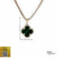 10K Gold Malachite  Inspired Charm