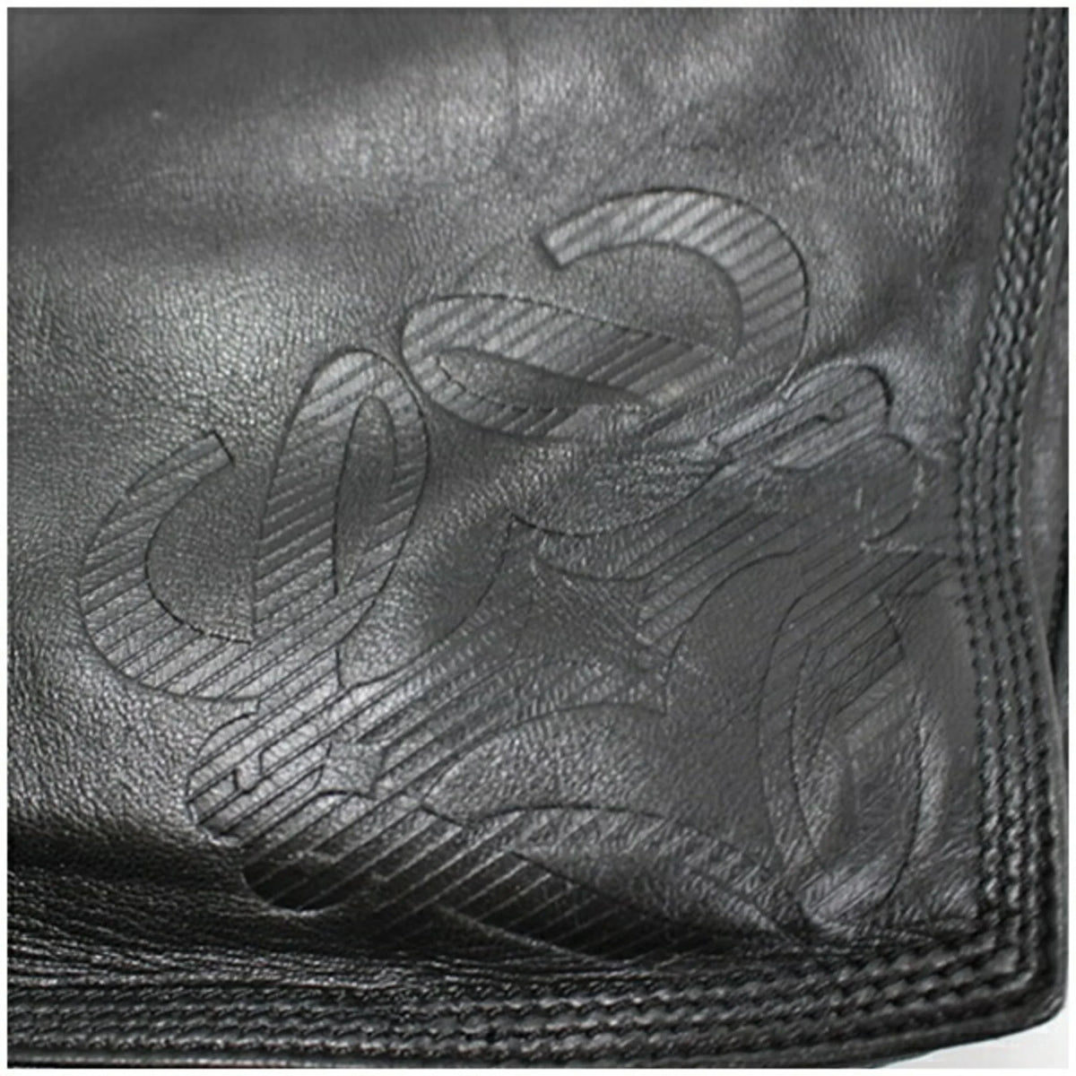 Pre-Owned  Anagram Shoulder Bag Leather Black Women's Soft (Fair)