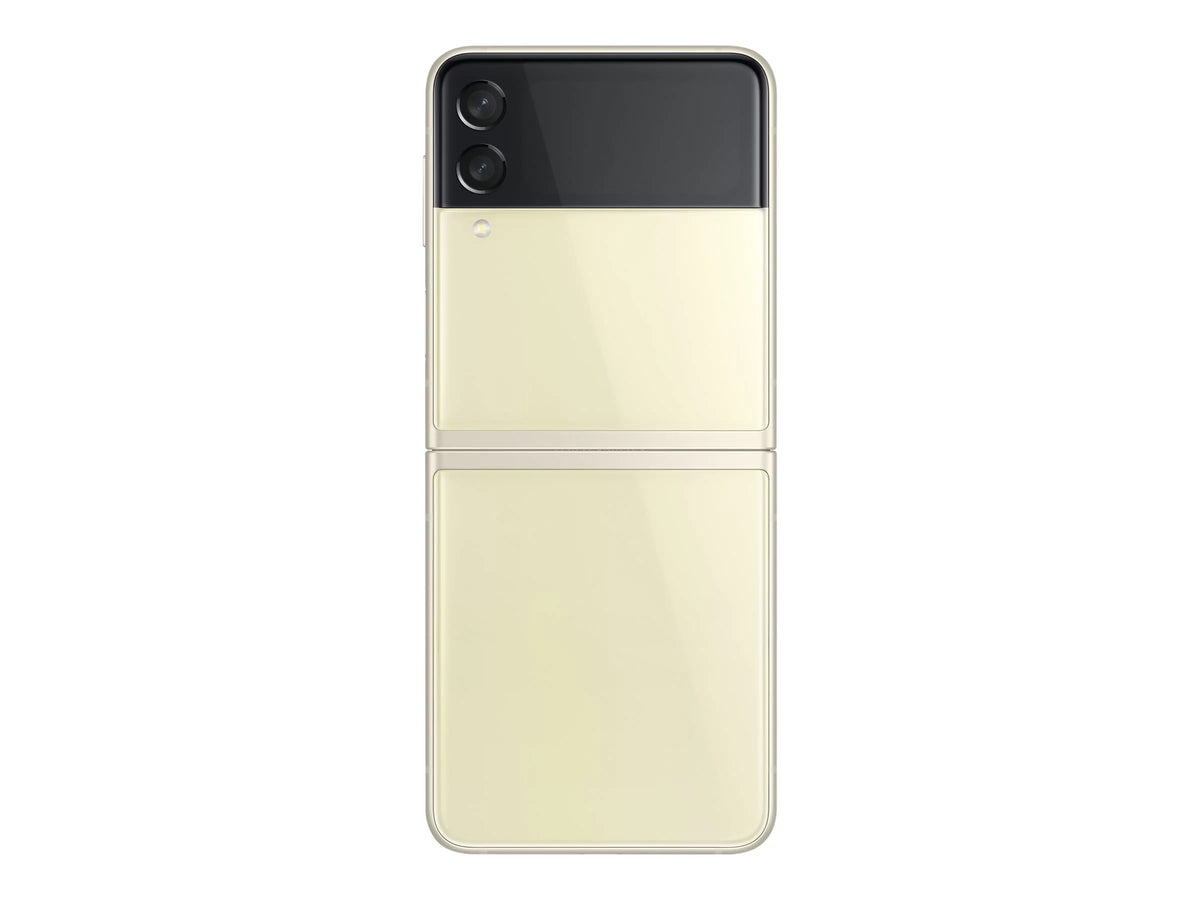 Samsung Galaxy Z Flip3 5G - 5G smartphone - dual- -  8  / Internal Memory 128  -  display - 6.7" - 2640 x 1080 pixels (120 Hz) - 2x rear cameras 12 , 12  - front camera 10  - cream