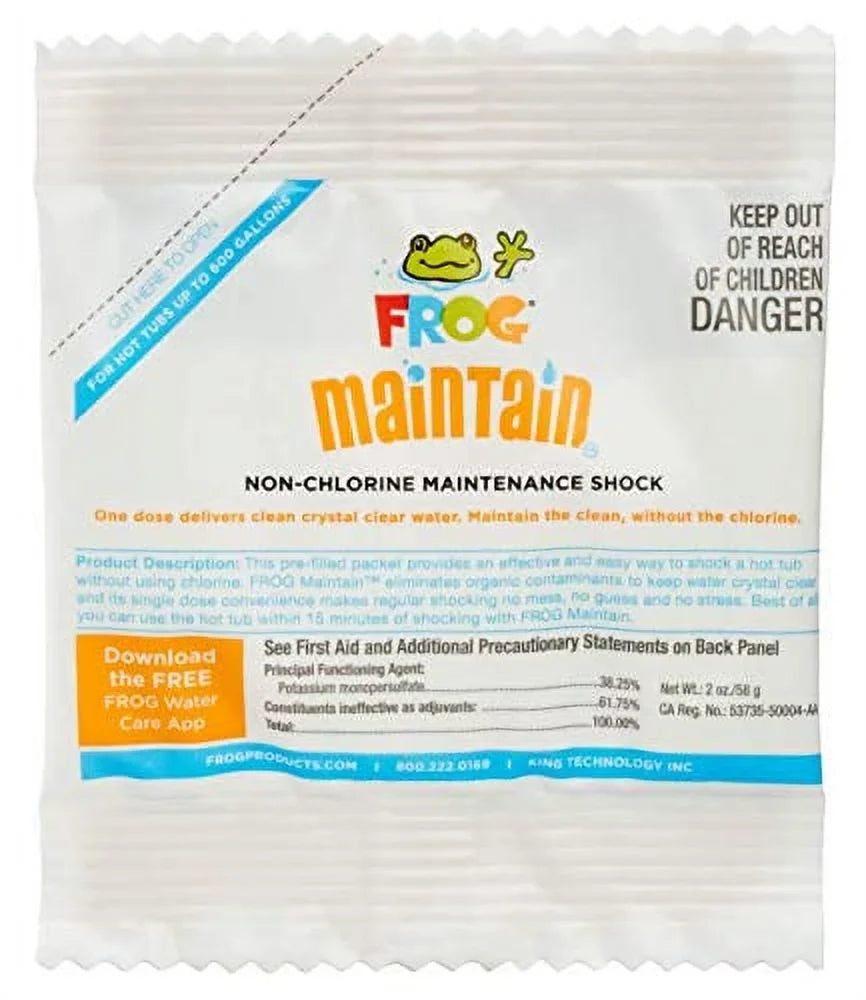 Serene Mineral Cartridge King Technology 01-14-3812 Replacement with Bonus Frog Maintain Non-Chlorine Shock (3-Pack)