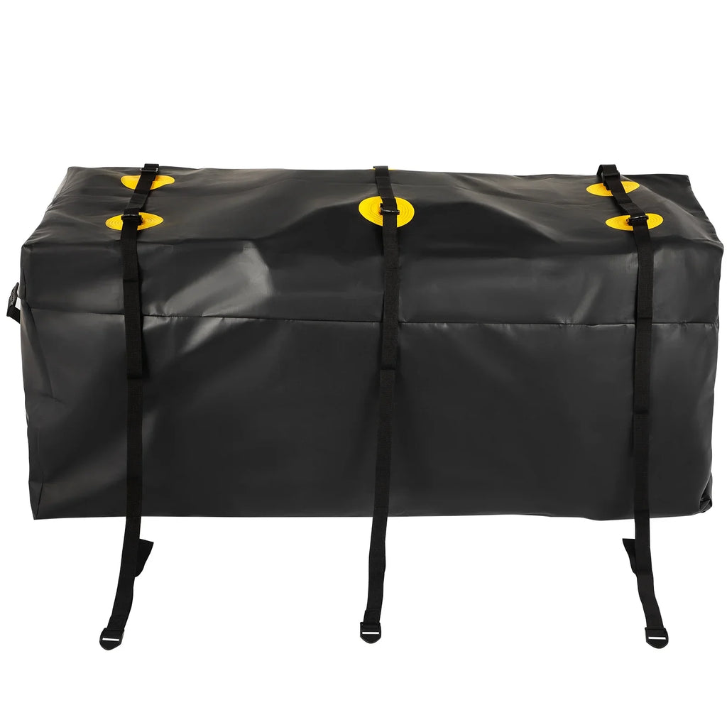 Hitch Cargo Carrier Bag, Waterproof 840D , 60"x24"x26" (22 Cubic Feet), Heavy Duty Cargo Bag for Hitch Carrier with Reinforced Straps, Fits Car Truck  Vans Hitch Basket