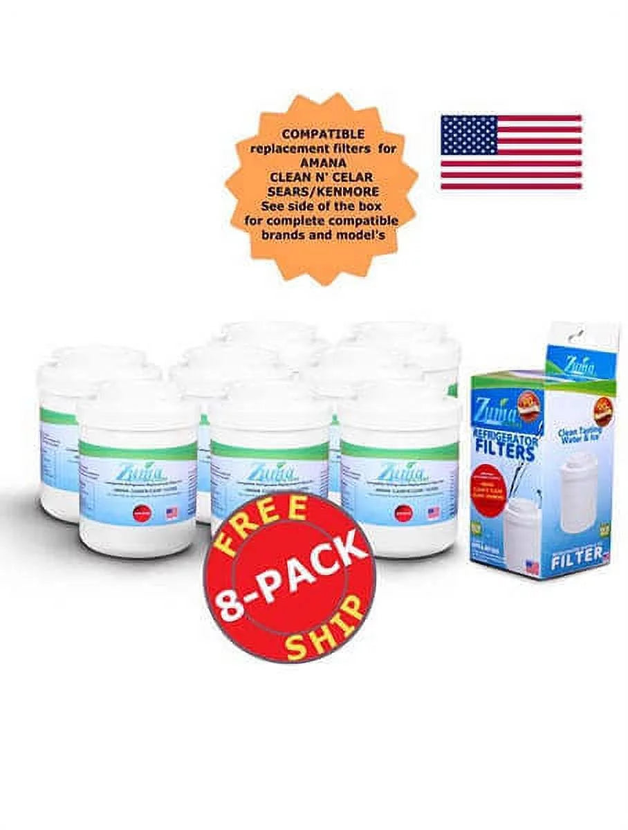Brand , Water and Ice Filter , Model # -RF300 , Compatible with Amana® 12388402 - 8 Pack - Made in U.S.A.