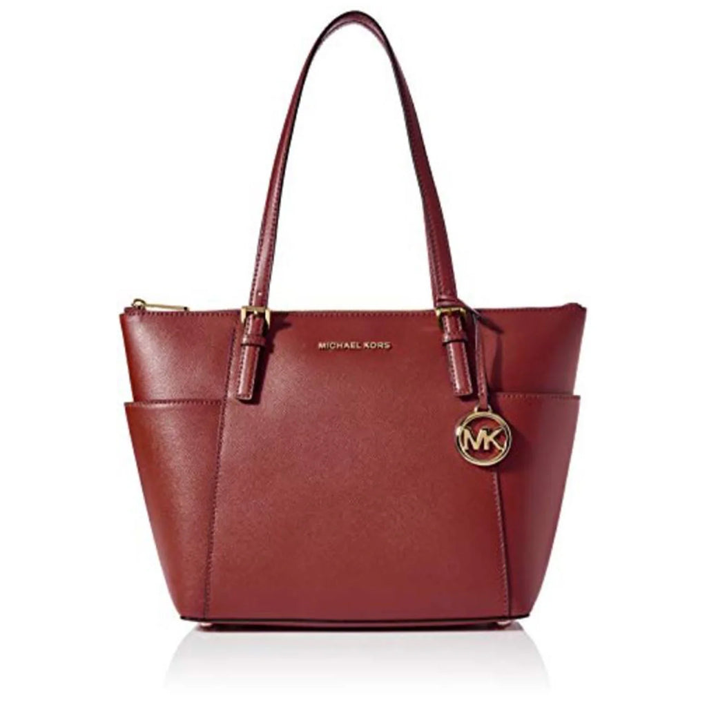 Michael Kors Womens Jet Set Top-Zip Tote (Brandy) 30F2GTTT8L-626