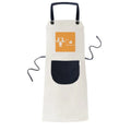 Fierce Boston Terrier Poop Problem Apron Adjustable Bib Cotton Linen  Kitchen Pocket Pinafore