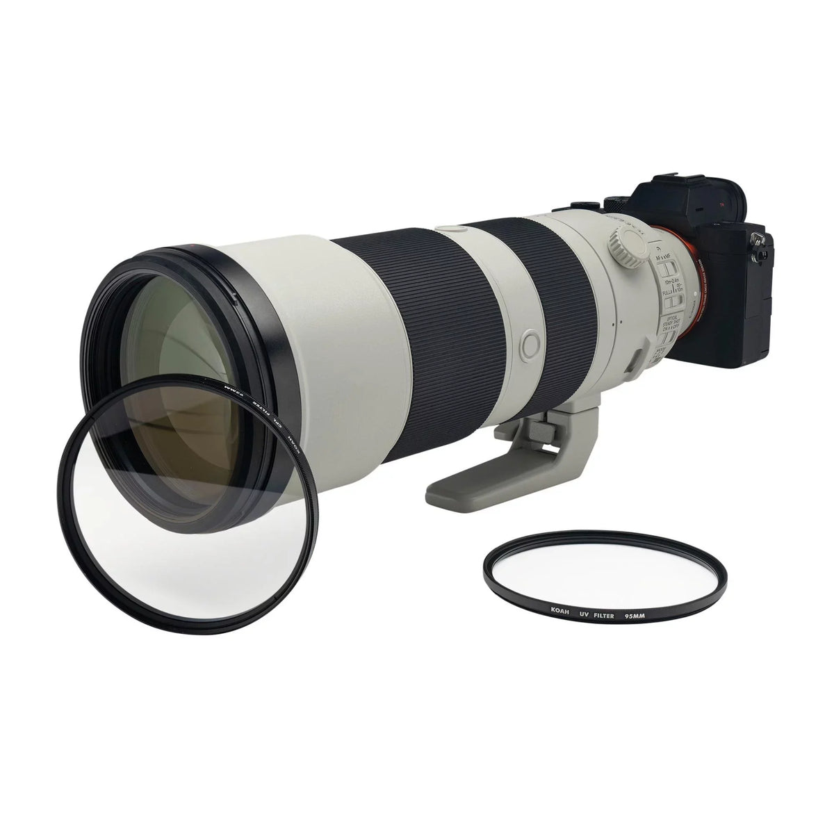 Koah 95mm Circular Polarizing and  Protective Lens Filter Bundle