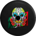 2018 2019 Wrangler  Backup Camera Mexican Sugar Skull with Roses Colorful Spare Tire Cover for Jeep  32 Inch