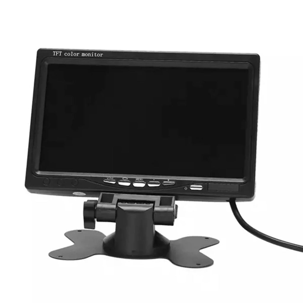 7 Inch  Monitor Display Screen  Car Screen Monitor  1024x600 Display  Input Built-in Speaker For Trucks Bus  Trailer Reverse Rear View Backup Camera