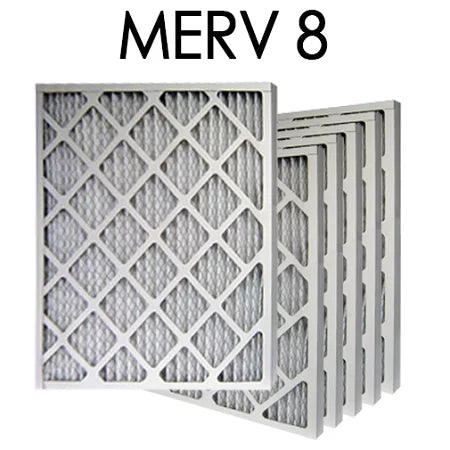 14x14x1  8 Pleated Air Filter 6PK | 13.5x13.5x.75 - Actual Size