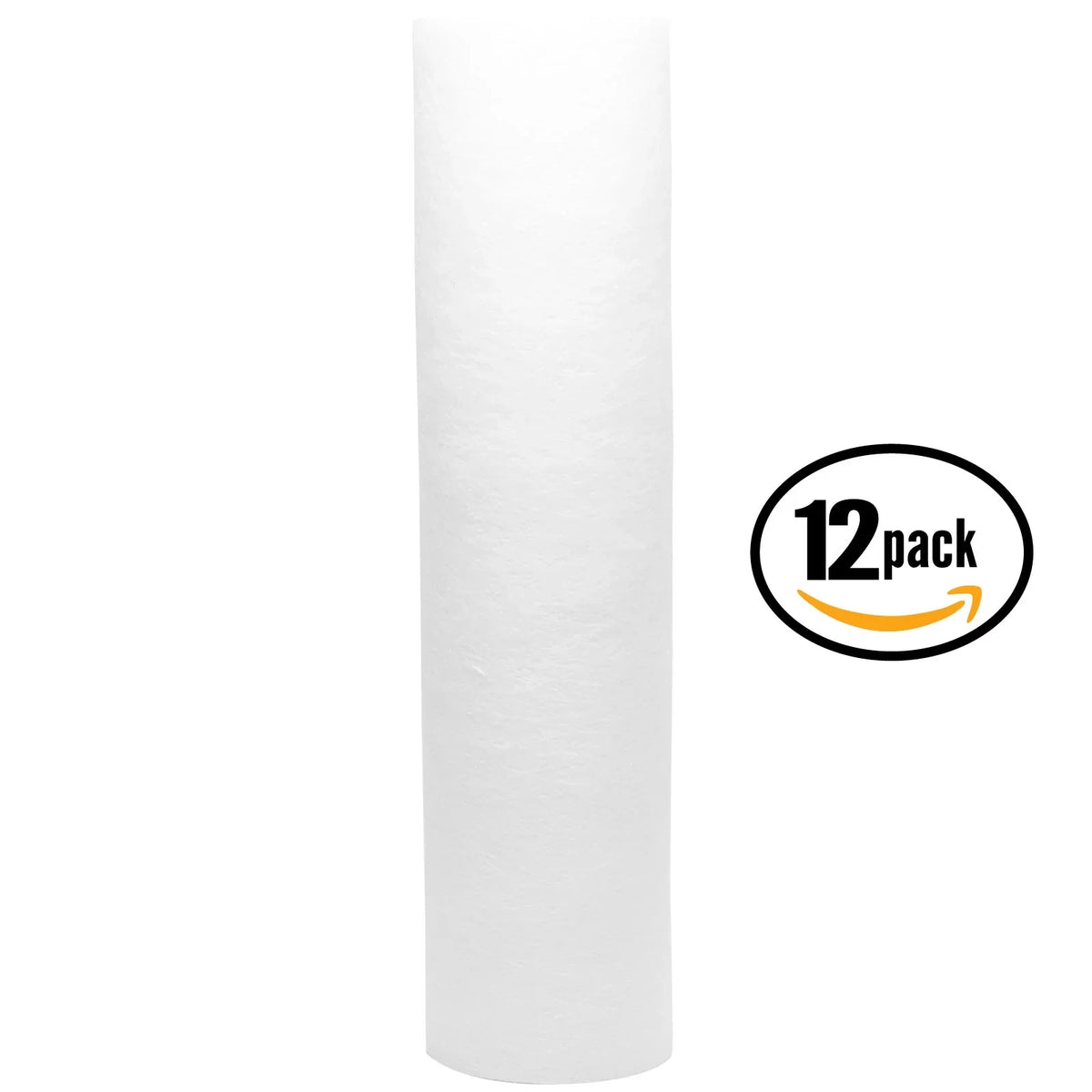 12-Pack Replacement DuPont WFPF38001C Polypropylene Sediment Filter - Universal 10-inch 5-Micron Cartridge for DuPont Whole House Water Filtration System - Denali Pure Brand