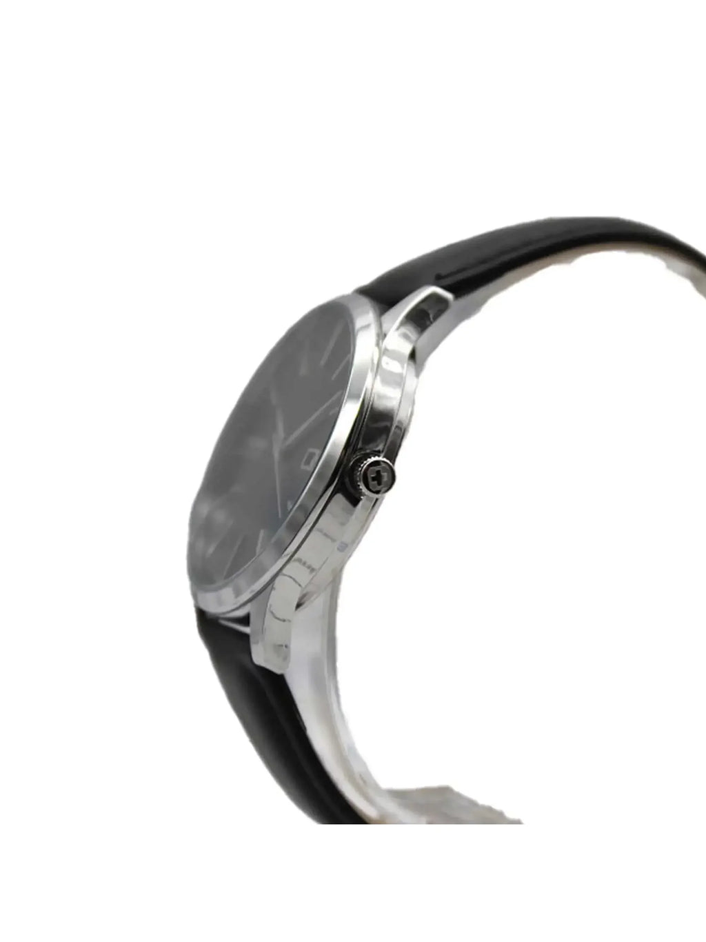 Hanowa Pure Stainless Steel Black Dial Quartz Mens Watch 16-4075.04.007
