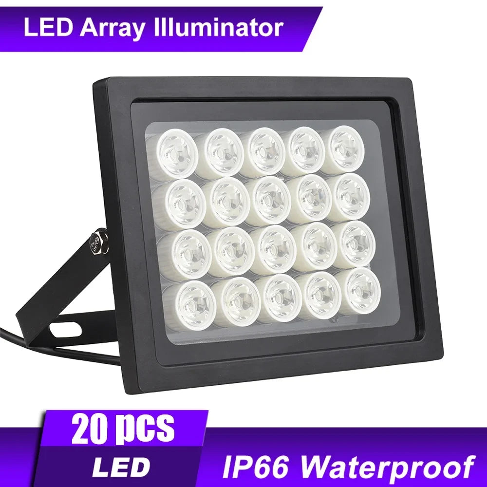 Walmeck Professional Camara Light 20pcs  Night Vision Wide Angle Long Outdoor Waterproof for  Camera