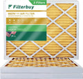 Filterbuy 18x24x2  11 Pleated   Furnace Air Filters (3-Pack)
