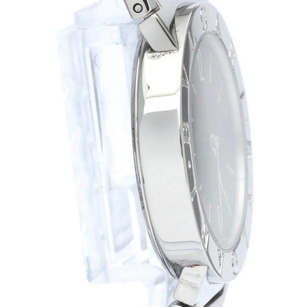 Pre-Owned Polished  Bvlgari Bvlgari Steel Quartz Unisex Watch BB30SSD BF565431 (Good)