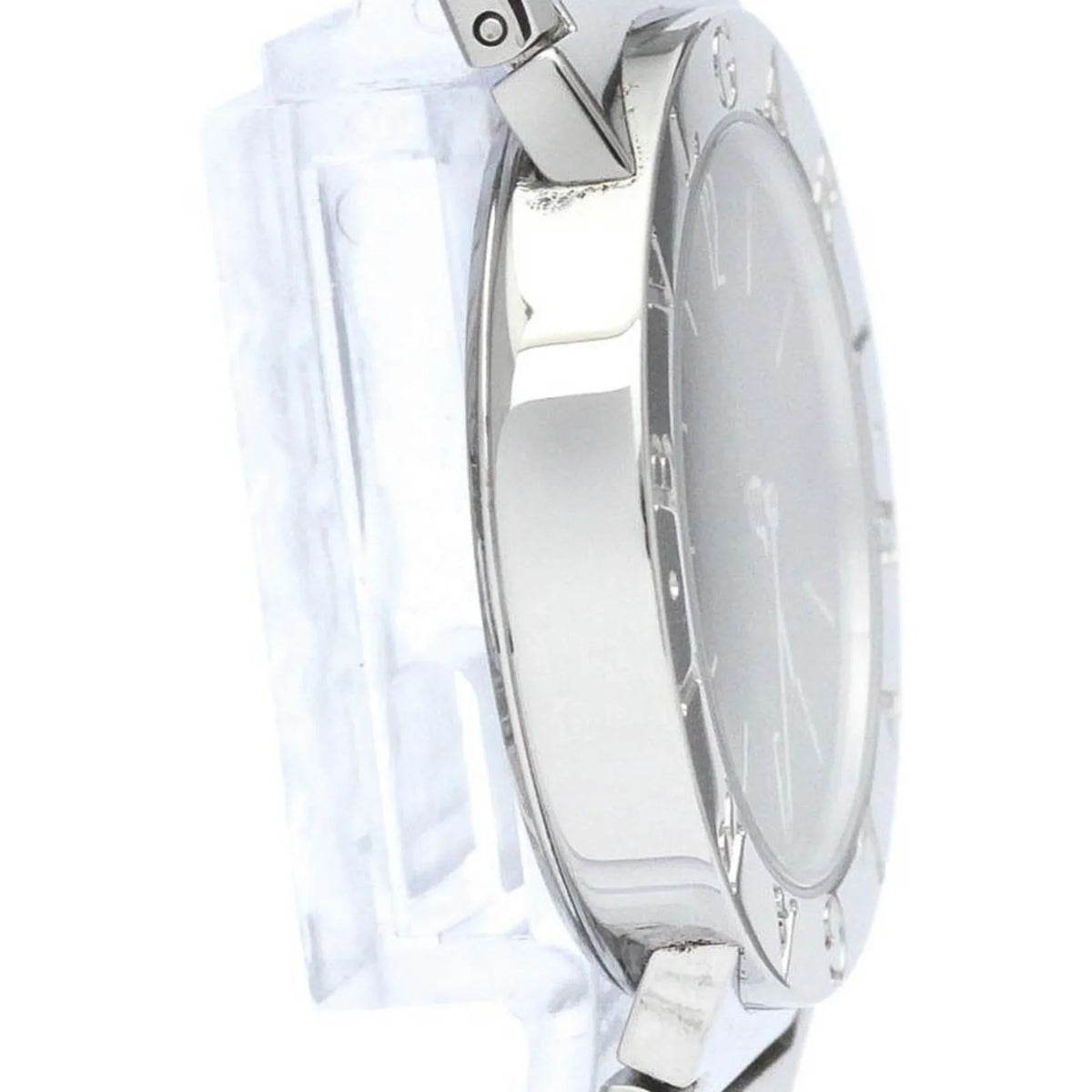 Pre-Owned Polished  Bvlgari Bvlgari Steel Quartz Unisex Watch BB30SSD BF565431 (Good)